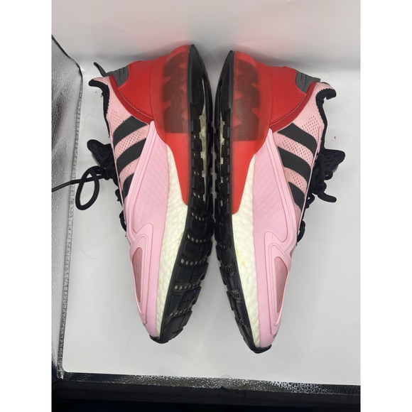 Adidas x Ninja ZX 2K Boost Men's True Pink Core White Black Scarlet Red Size 10 - Picture 12 of 13